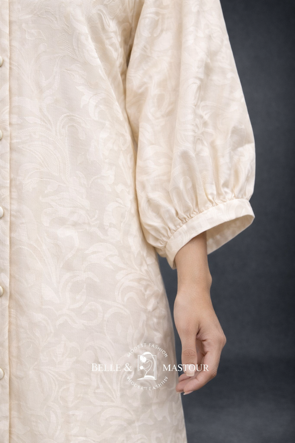 Robe longue boutonnée