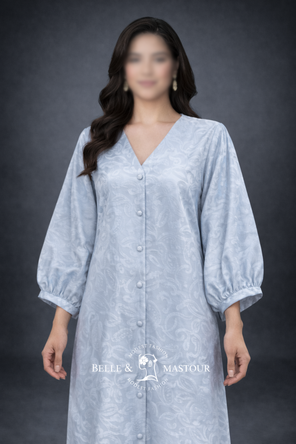 Robe longue boutonnée