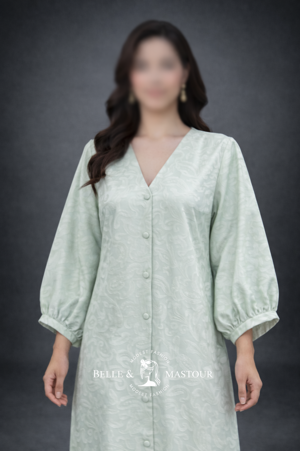 Robe longue boutonnée