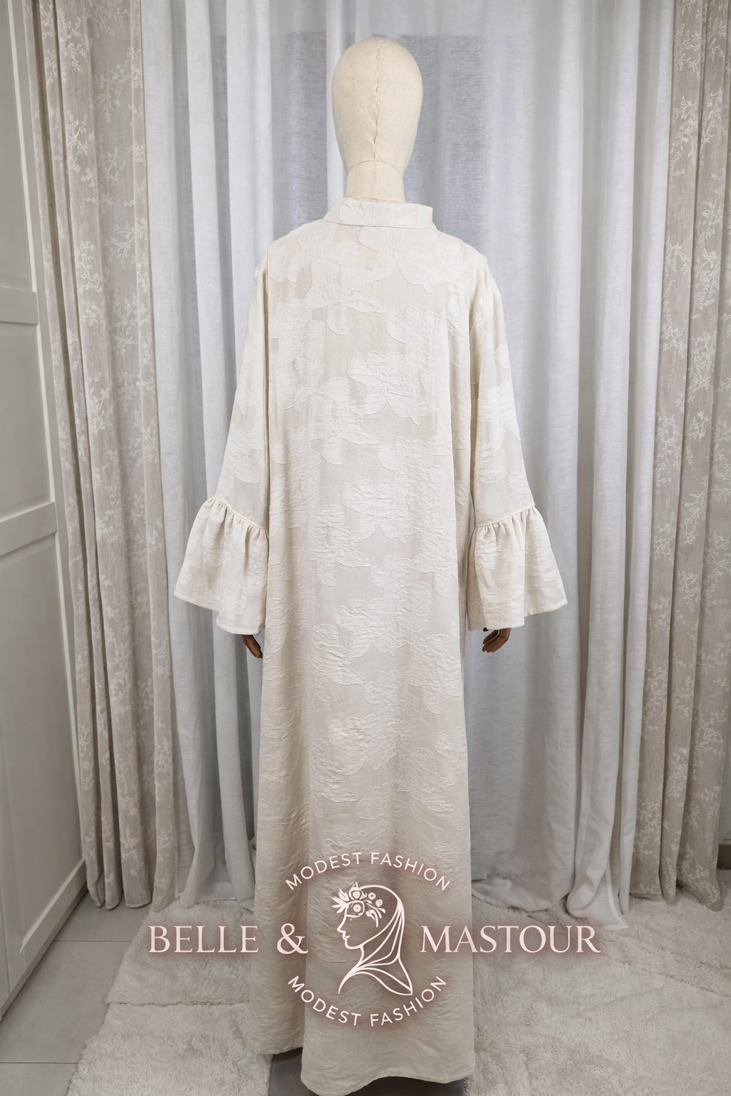 Robe longue texturée