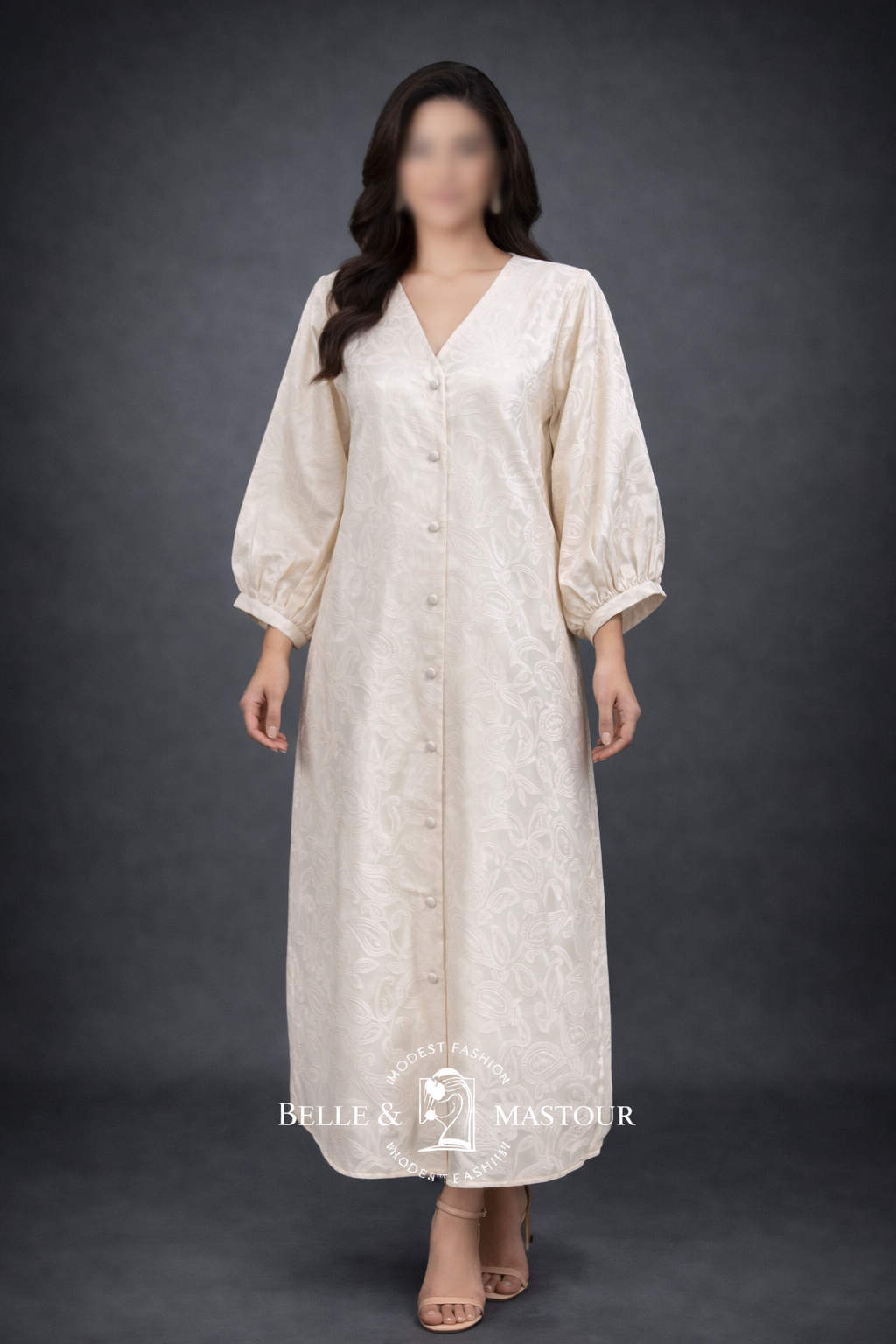 Robe longue boutonnée