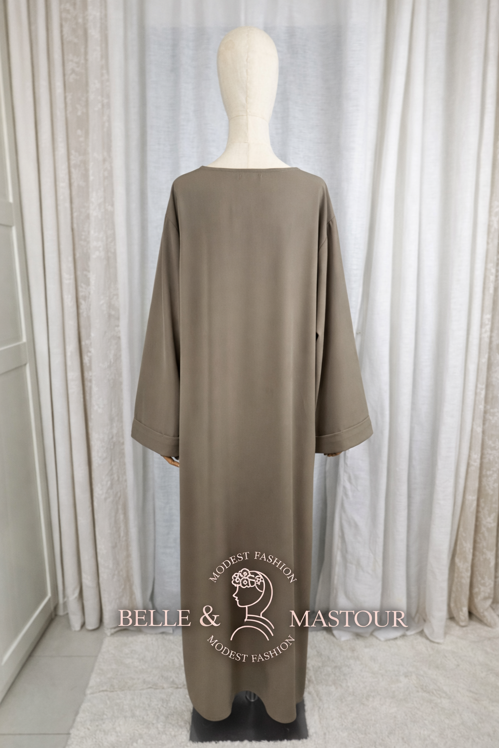 Abaya Kaki Intemporelle