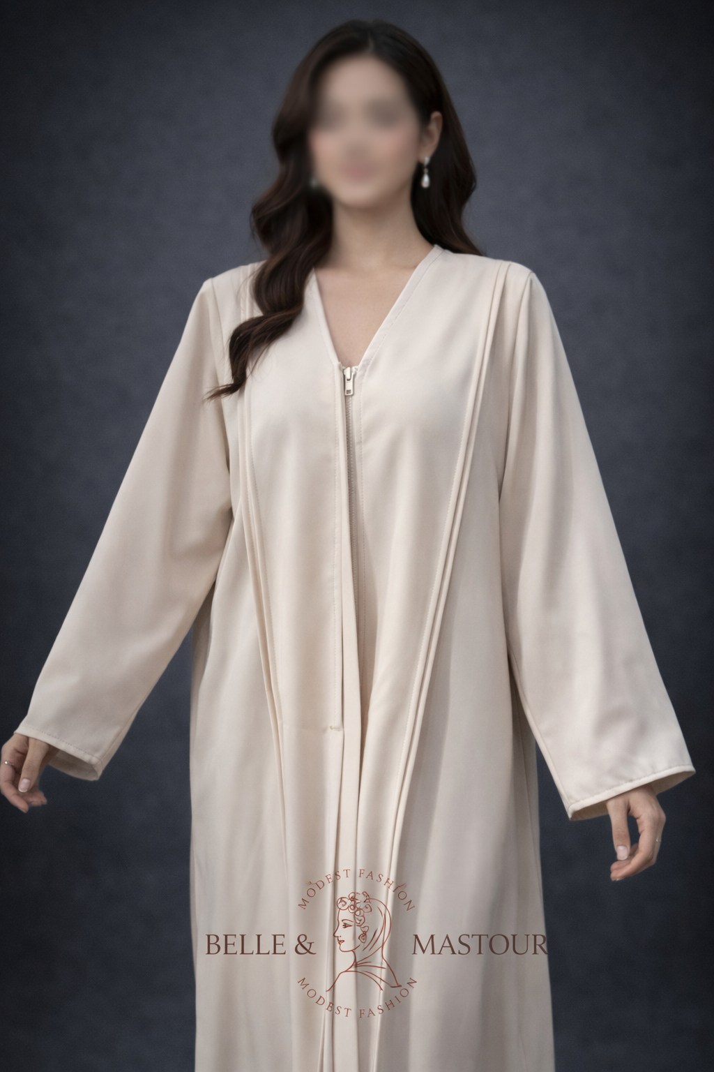 Robe longue fermeture éclair