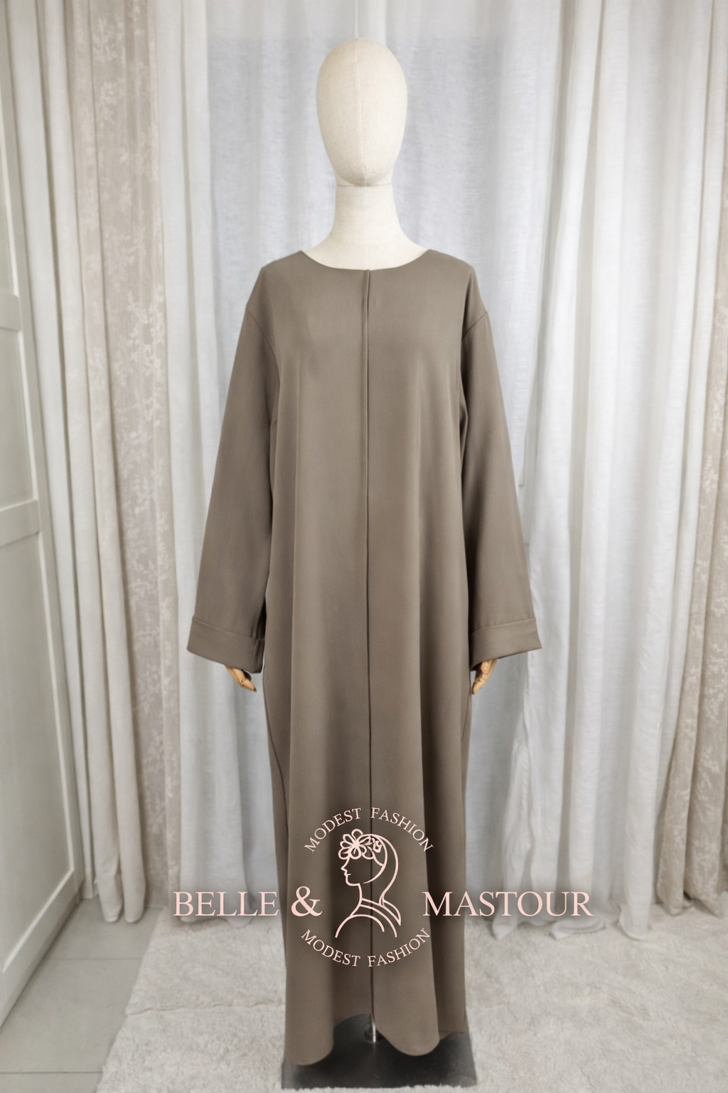 Abaya Kaki Intemporelle