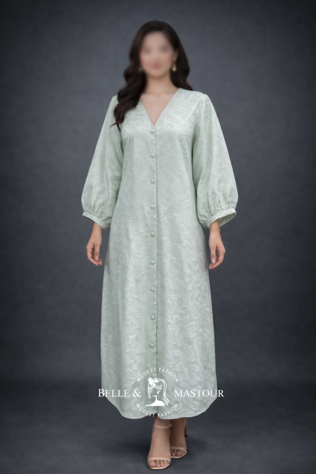 Robe longue boutonnée
