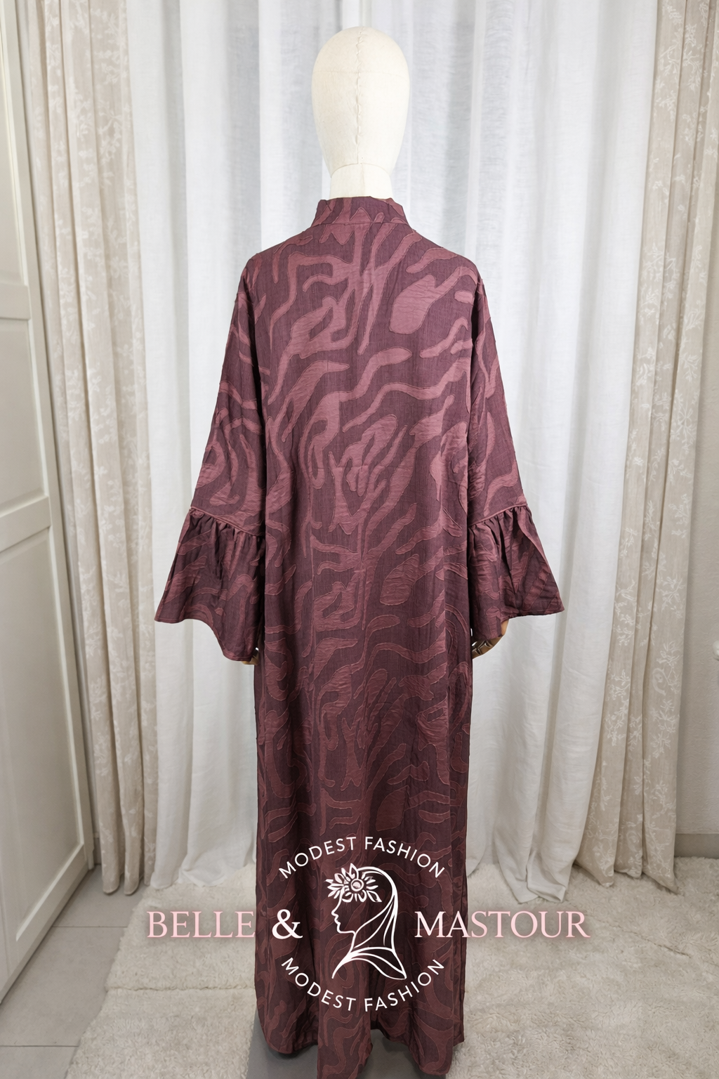 Robe longue texturée