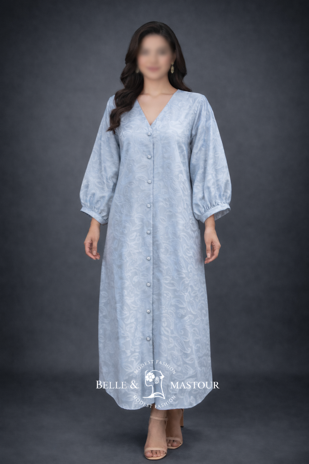 Robe longue boutonnée